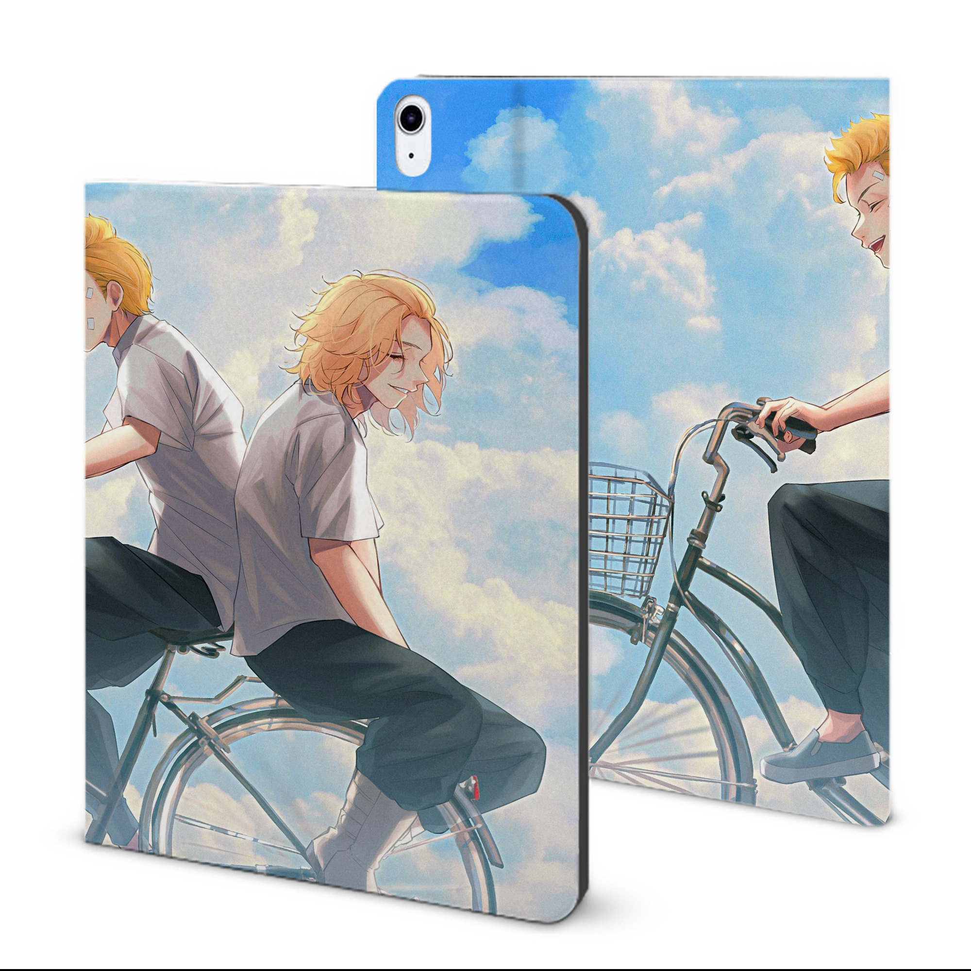 （画像用） 東京リベンジャーズ Tokyo Revengers IPad ケース ブック型 PUレザー TPU 耐衝撃 軽量 薄型 ペン収納なし 全面保護 IPad 各モデル対応
